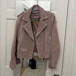 BlankNYC Suede Moto lilac purple size small.